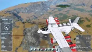 Space Engineers: Planetary air2ground homing missiles with aerodynamic winglets.
