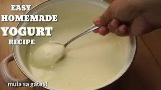 SIMPLENG GATAS GAWIN NATING YOGURT! 2 ING. HOMEMADE YOGURT RECIPE- MAARI DIN GAWING CREAM CHEESE