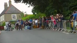 Bluetit 1 crashes at Botesdale Soapbox Race 2012