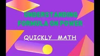 Understanding Power or Index or Exponential Formula with examples