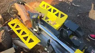 CHAMPION 27 TON LOG SPLITTER GIFTED TO ME BY KAREN!!!#firewoodhustler