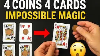 Four coins,four leaves One by one,all the coins disappear!shocking magic, #gottalent#magicians#Magic