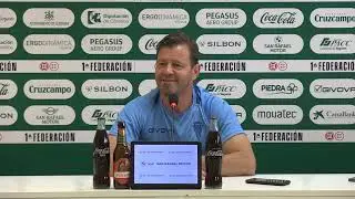 Manuel Mosquera, en la previa del partido en Majadahonda