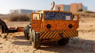 Making a paper model of a MAZ-537G+ChMZAP-5247G