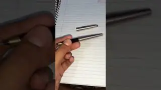 Parker silver body gold clip pem. #smoothwriting #best #finest #old #sorts#youtube shorts