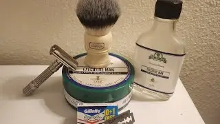 Sunday shave, 27 November 2022: 59 Fatboy, Gillette Wilkinson Sword, Stirling Executive Man