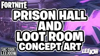 Fortnite - Prison Hall And Loot Room Concept Art