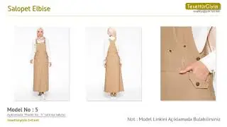 Salopet Elbise - Tesett&uuml;r Tulum Modelleri