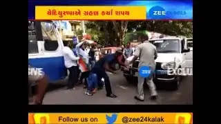 BS Yeddyurappa's convoy faces stiff resistance from Congress workers - Zee 24 Kalak