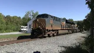 [4K] CSX Westbound Grain Train G228 at Goshen VA