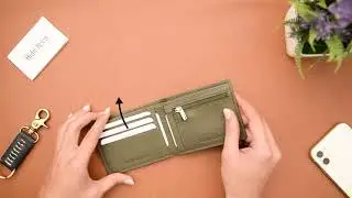 Hide Horn Olive Green Leather RFID Men's wallet HH68:OLV:SW:S:F4A