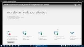 Windows 10 Creators update Security Center what is good and wrong with it personal observations