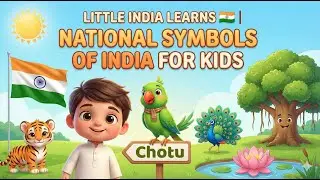 National Symbols of India for Kids 🇮🇳 | Hindi Cartoon Kids Learning Video I Ai kids rhyme