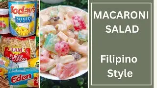 Macaroni salad Filipino Style  #cooking #macaronisalad #macaronirecipe #pinoyrecipe #pinoyfood #food