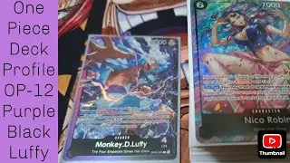 One Piece Deck Profile OP-12 Purple Black Luffy September 2025