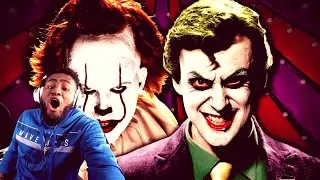 BRO WHAT IS THIS???? The Joker vs Pennywise. Epic Rap Battles Of History (Reaction)