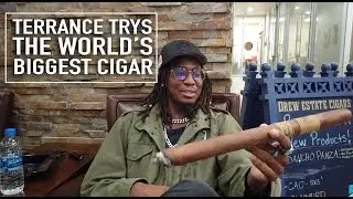 Terrance Trys The World's Biggest Cigar!
