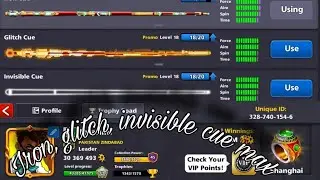 8 ball pool iron cue, glitch cue and invisible cue max | inferno Beast