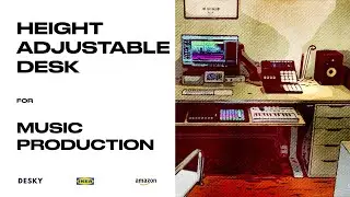 Height Adjustable Desk for Music Production - Sit-Stand Desk Mashup 