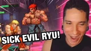 DEADACE REACTS: This Evil Ryu looks SO SICK! Street Fighter: Duel Gameplay