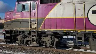 MBTA 1066 Cab Car 1814 in Ayer MA 