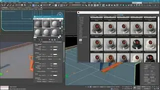 Материалы_001. Slate material editor. UVW Map.