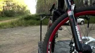 Action Bicycles Downhill run at Beerburrum (Hennessy Hill) on a Demo 8 Team Replica