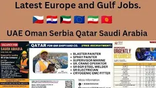 New 🇪🇺Europe And 🇰🇼Gulf Jobs | Daily Jobs Update | Menpower India |