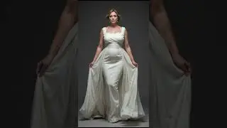 Statuesque &mdash; Minimalism for Curves #PlusSizeBride #MinimalistGown #CrepeDress #CurvyBridalLook