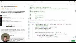 Leetcode explained - Web Crawler Multithreaded, implemented in Python 3  (leetcode 1242)