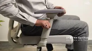 NeuArc Spinal Grey Ergonomic Office Chair | Chairs For Office Work | 3D Armrest | Seat Slider