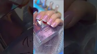 Титановый френч пудрами Titanium nails #дипсистема #пудровыйманикюр
