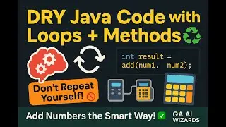 🔥 Java Hack: Reuse Methods in Loops Like a Pro! 💡 | Beginner Tutorial with Tips & Tricks