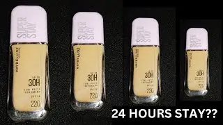 Maybelline SuperStay 24H Foundation 220 Natural Beige | Full Coverage Review & Wear Test