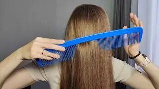Very long hair over face 🌿 Slow brushing (preview)