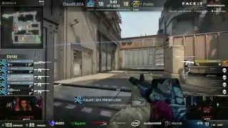 CS GO Skadoodle vs fnatic flusha wallbang shot on de_train  FACEIT League 2015 Stage 2