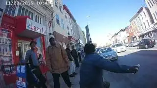 Baltimore Police Body Camera Footage of Community Interaction