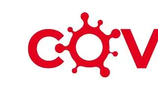 Corona virus Covid 19 logo animation