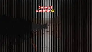 My own cat tattoo! 😁 #tattoo #cat #viral #shorts #catlover #cattattoo