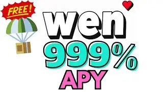 How To Earn a Stupid 999% APY on Your FREE $WEN Airdrop!!