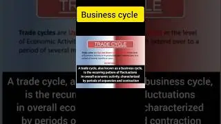 &ldquo;Boom, Recession, Recovery &ndash; The Trade Cycle Explained Fast!&rdquo;📉#economics #businesscycle #shorts #yt