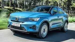 New Volvo C40 Recharge 2022 | Fjord Blue | Driving, Exterior, Interior and infotainment