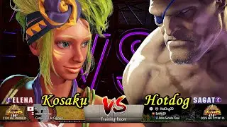 Kosaku (Elena) VS (Sagat) HotDog - Street Fighter 6 - High Level Gameplay