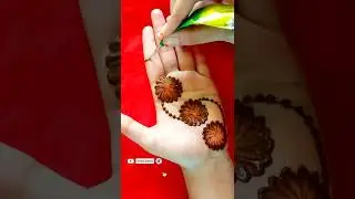 😱EasyMehndi Design Trick with Cottonbud and Coins#easy Cottonbud Mehndi#simple Mehndi design#shorts