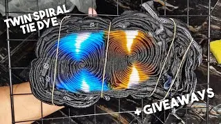 TWIN SPIRAL Tie Dye Tutorial + GIVEAWAYS Tali at Kulay
