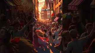In 1518, a dancing mania made people dance until they dropped dead. #History #BizarreFacts #shorts