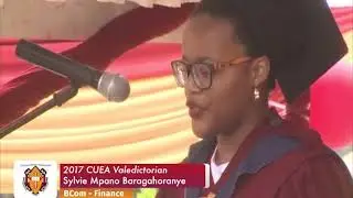 The 2017 CUEA Valedictorian