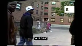 Men Listening to Hip Hop on Boombox, 1990s Brooklyn