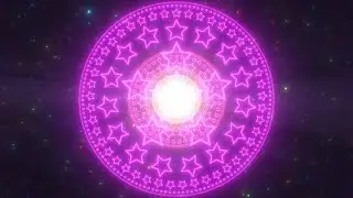 Abstract Rainbow Neon Star Fractal Glowing Outer Space Endless Tunnel 4K UHD 60fps 1 Hour Video Loop