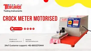 Rubbing Fastness Tester, Washing Fastness Tester, Fabric Testing Instruments, Motorized Crock Meter